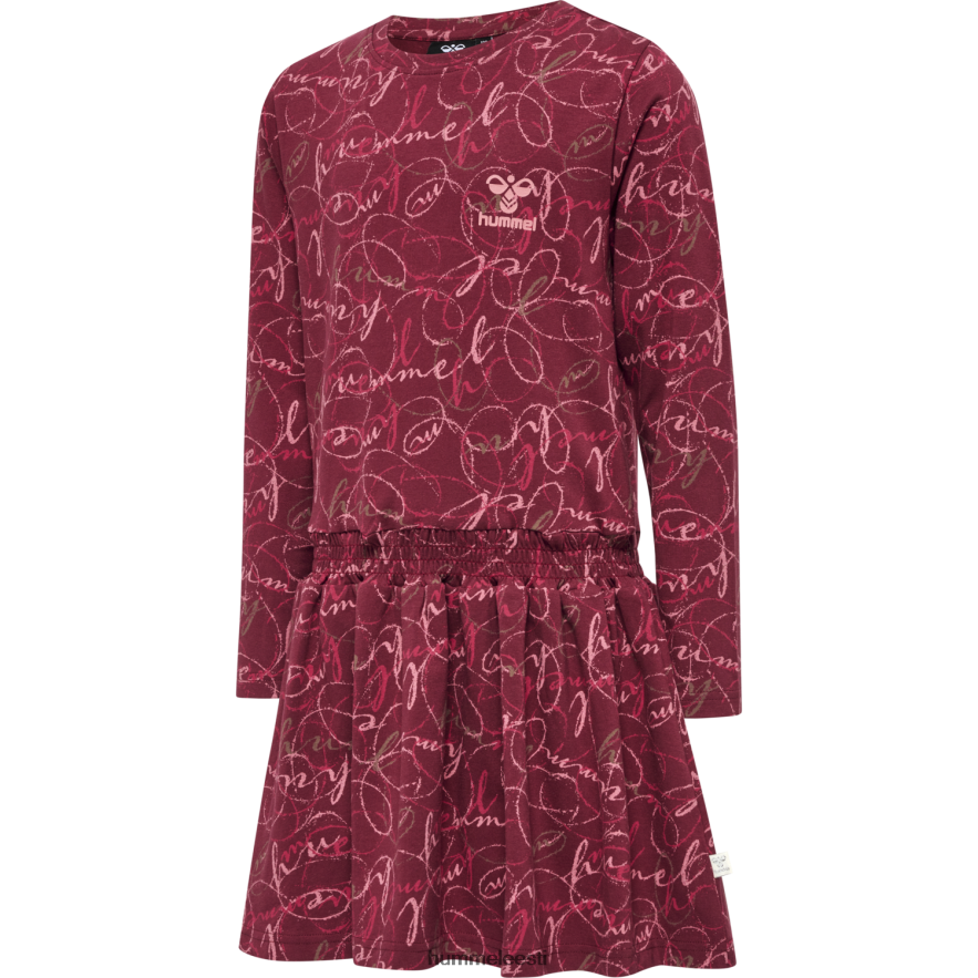 ee Hummel lapsed hmlmerry kleit l/s N6442D5478 "smock vööga kleit"
